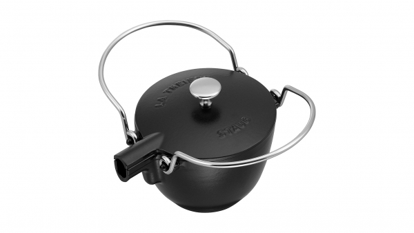 Staub Teekessel rund schwarz 16,5 cm