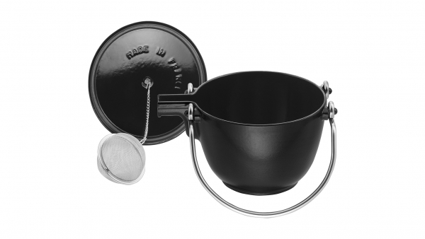 Staub Teekessel rund schwarz 16,5 cm