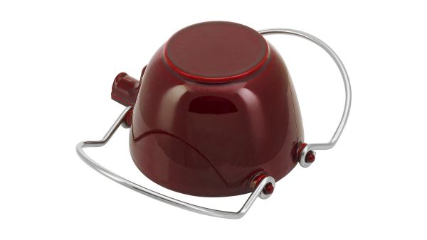 Staub Teekessel Teekanne Gusseisen rund  Grenadine-Rot 21cm fasst 1,15L