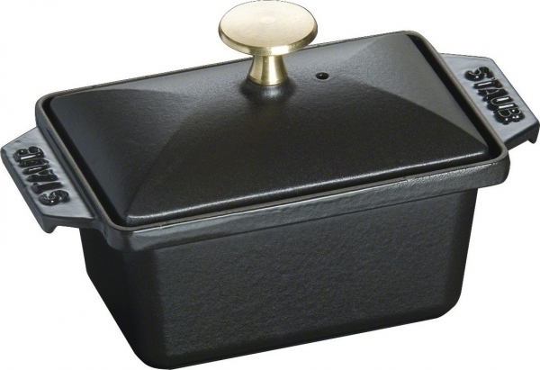 Staub rechteckige Terrinenform 15x11 cm schwarz