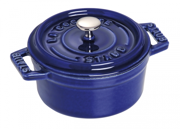 Staub rund Cocotte Bräter 22 cm dunkelblau rund