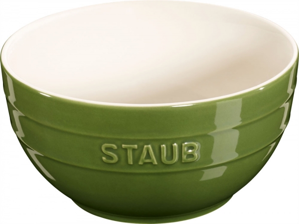 Staub Keramik Schale Schüssel Desertschale, groß basilikumgrün 17 cm Ceramic