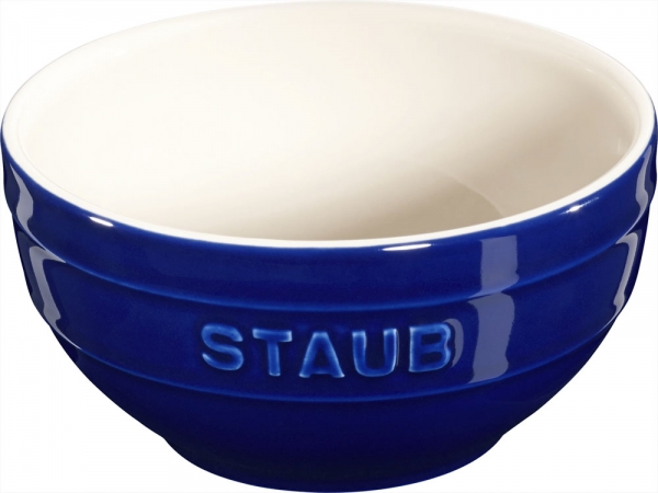 Staub Keramik Schale Schüssel Desertschale, klein dunkelblau 12 cm Ceramic