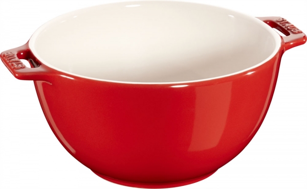 Staub Keramik Salatschüssel Obstschüssel Schüssel kirsche 18 cm Ceramic