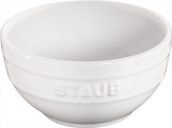 Staub Keramik Schale Schüssel Desertschale, klein weiß 12 cm Ceramic