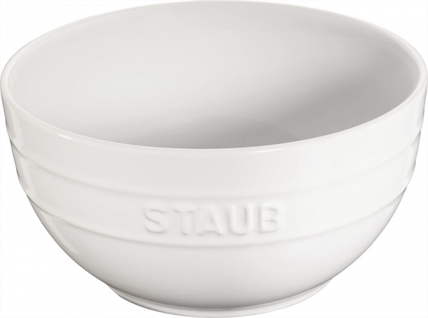 Staub Keramik Schale Schüssel Desertschale, groß weiß 17 cm Ceramic