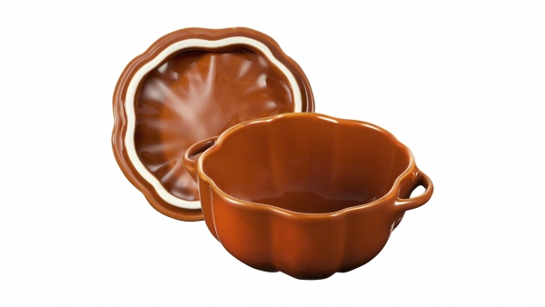 Staub Kürbis Cocotte Bräter Ceramic Keramik 14,5 cm 5 3/5 "