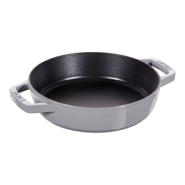 Staub Pans Bratpfanne mit 2 Griffen 20 cm, Gusseisen, Graphit-Grau