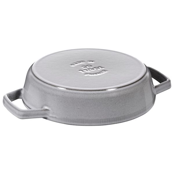 Staub Pans Bratpfanne mit 2 Griffen 20 cm, Gusseisen, Graphit-Grau