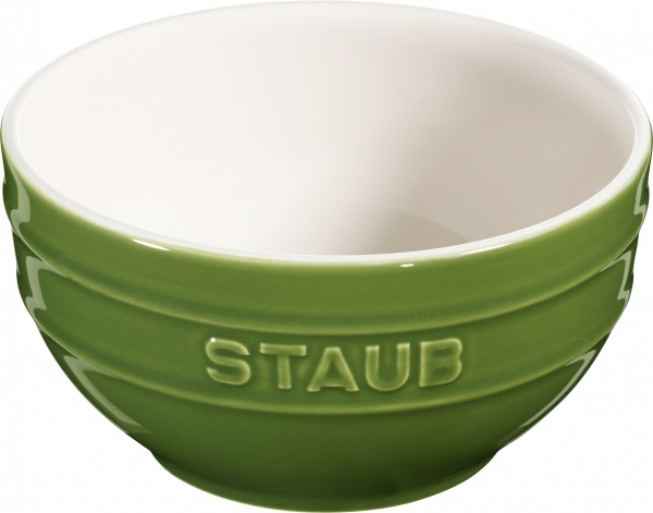 Staub Keramik Schüssel Schale Obstschüssel rund Basilikumgrün 14cm