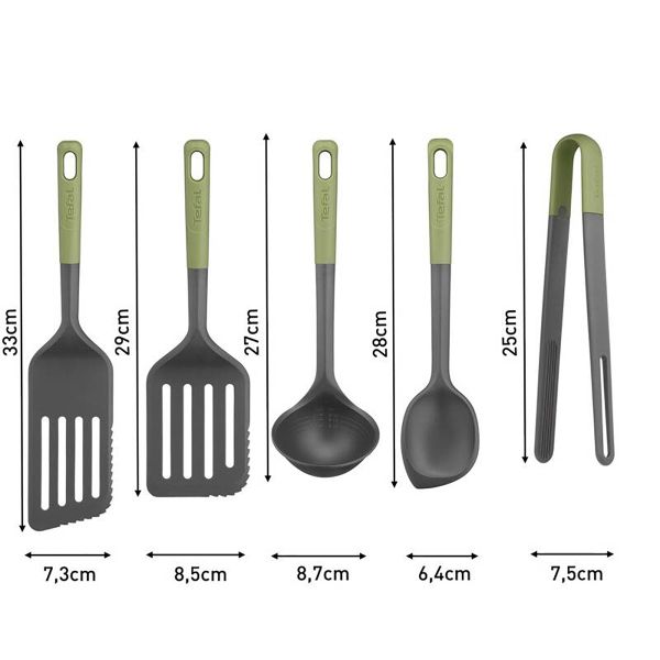 Tefal Essential 2-in-1-Küchenhelfer-Set, 5-teilig Küchenhelfer