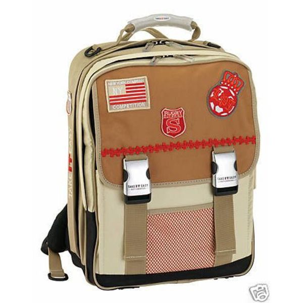 Take it Easy Schulrucksack London Competition beige