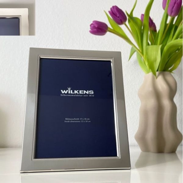 Wilkens Bilderrahmen Paris in 925 Sterlingsilber, 13 x 18 cm, anlaufgeschützt
