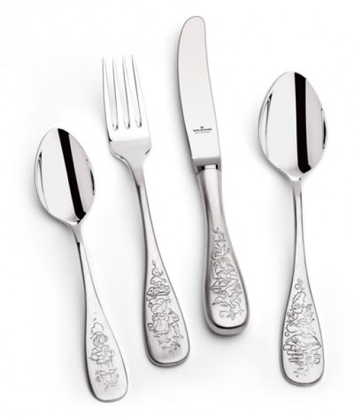 Wilkens MÄRCHENZAUBER 4-tlg. Kinderbesteck in 925 Sterlingsilber