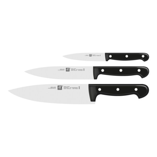 ZWILLING TWIN Chef 2 Messerset 3-tlg   eisgehärtete FRIODUR Klinge  korrosionsbeständig