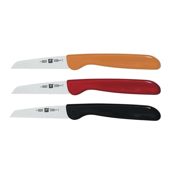 ZWILLING Messerset, 3-tlg Kunststoff gemischte Farben