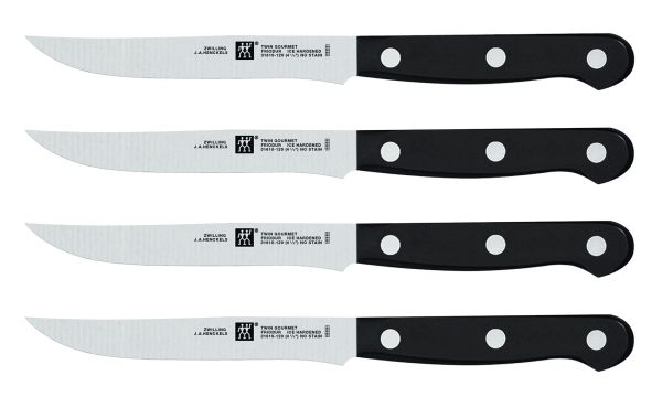 ZWILLING TWIN Gourmet Steakmesserset,Messer 4-tlg eisgehärtete Klinge