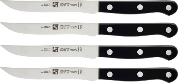 ZWILLING TWIN Gourmet Steakmesserset,Messer 4-tlg eisgehärtete Klinge
