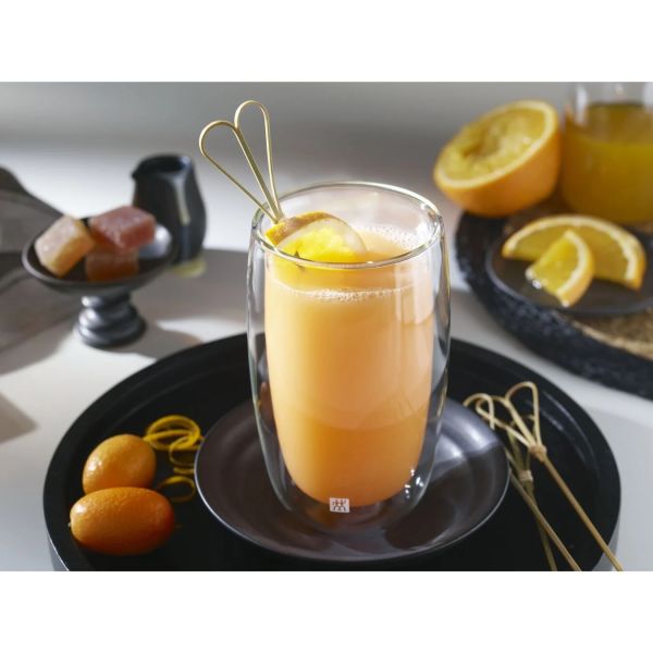 ZWILLING Sorrento Latte Macchiato Glasset, 350 ml / 2-tlg hochwertiges Borosilikatglas