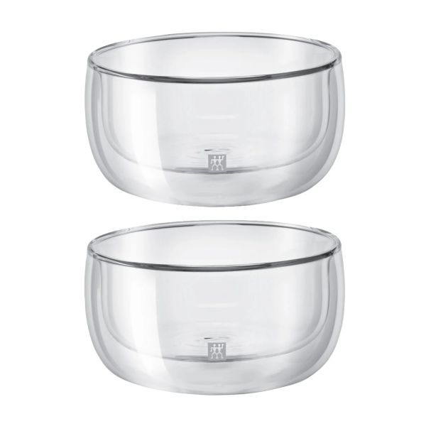 ZWILLING Sorrento Doppelwandiges Glas, Dessert, 280 ml / 2-tlg hochwertiges Borosilikatglas