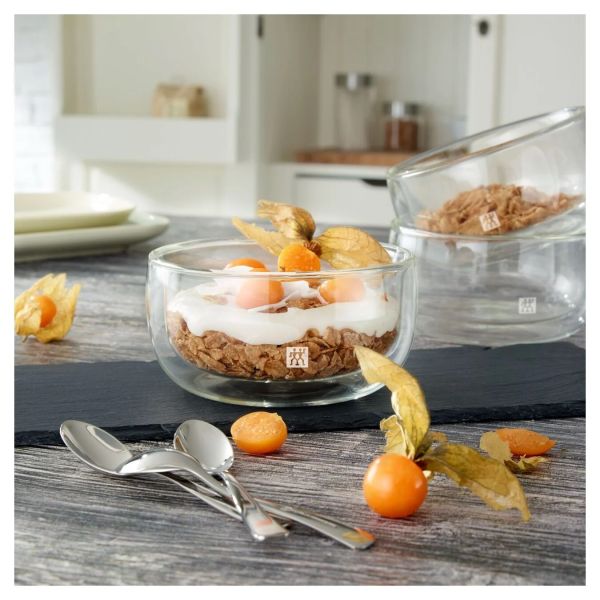 ZWILLING Sorrento Doppelwandiges Glas, Dessert, 280 ml / 2-tlg hochwertiges Borosilikatglas
