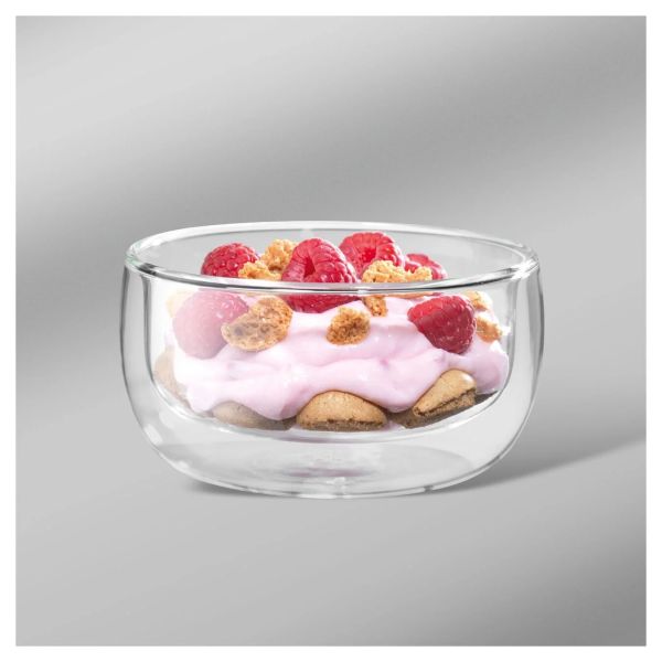 ZWILLING Sorrento Doppelwandiges Glas, Dessert, 280 ml / 2-tlg hochwertiges  Borosilikatglas