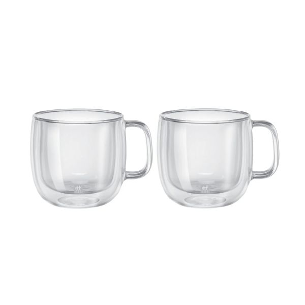 ZWILLING Sorrento Plus Cappuccinoglasset, 450 ml / 2-tlg hochwertiges Borosilikatglas