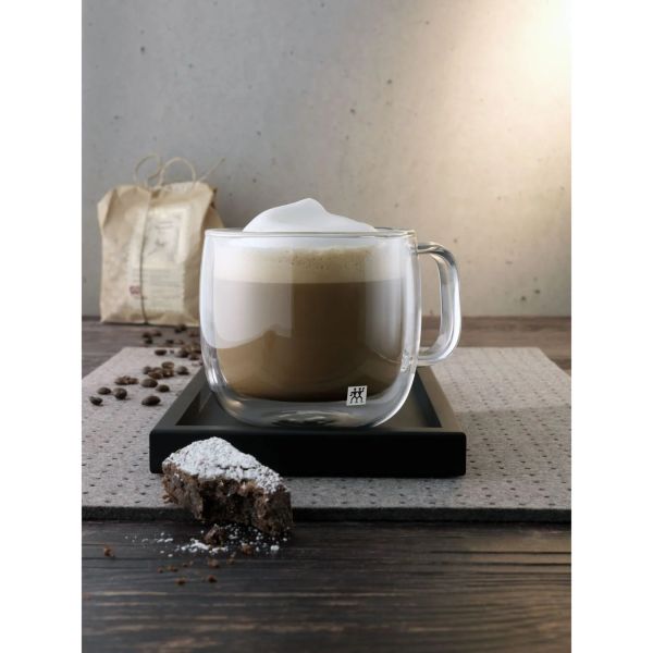 ZWILLING Sorrento Plus Cappuccinoglasset, 450 ml / 2-tlg hochwertiges  Borosilikatglas