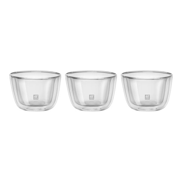ZWILLING Sorrento Tapas Set, 3-tlg Transparent hochwertiges Borosilikatglas