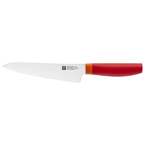 ZWILLING Now S Messerblockset 8-tlg, Rot Eisgehärtete FRIODUR Klingen Spezialstahl