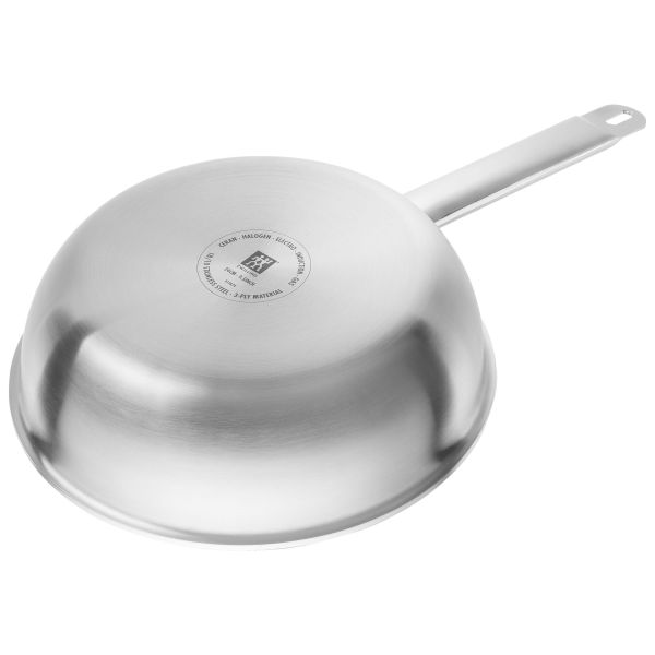ZWILLING Pro Bratpfanne 24 cm, 18/10 Edelstahl, Silber-Schwarz alle Herdarten