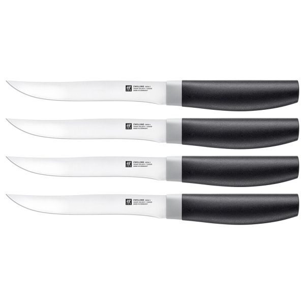 ZWILLING Now S Steakmesserset, 4-tlg Kunststoff Schwarz