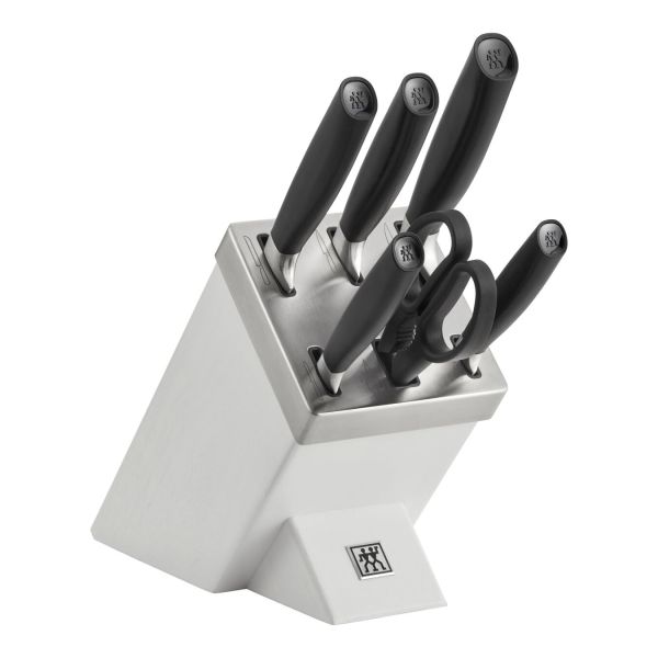 ZWILLING All * Star Messerblockset mit KiS Technologie 7-tlg, Weiß Eisgehärtet