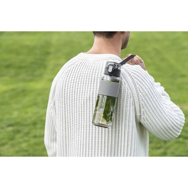 ZWILLING Bottle Trinkgläser Trinkflasche, 680 ml Tritan Grau