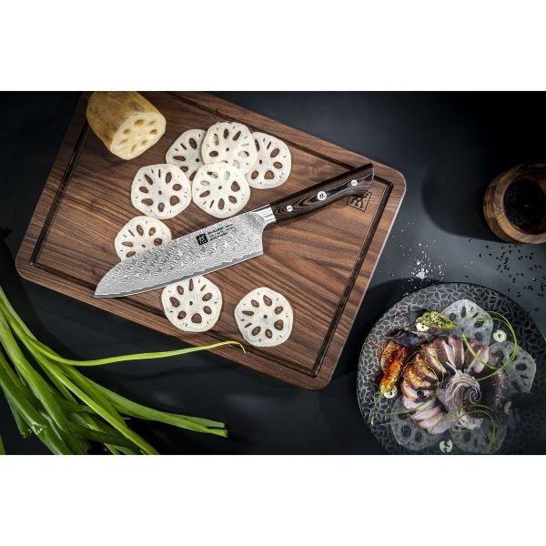 ZWILLING Tanrei Messer Santokumesser, 18 cm 101 Lagen Premium-Stahl
