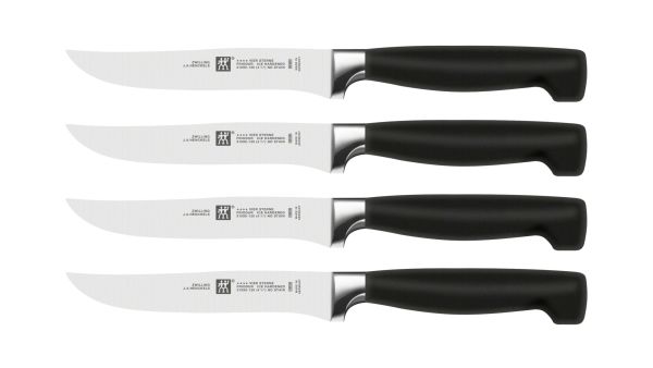 ZWILLING J.A. HENCKELS VIER STERNE Messer Steakset 4-tlg. Hochwertiger Edelstah