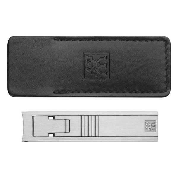 Zwilling TWIN® S Nagelknipser Lederhülle + Alubox Rot + Geschenkverpackung