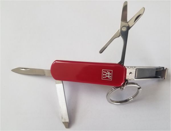 Zwillling Twinox Manicure Etui 4tlg.Taschenetui + Multitool/Taschenmesser rot