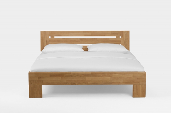 Massivholzbett Wildeiche Honig geölt 160 x 200 cm Doppelbett Schlafzimmer