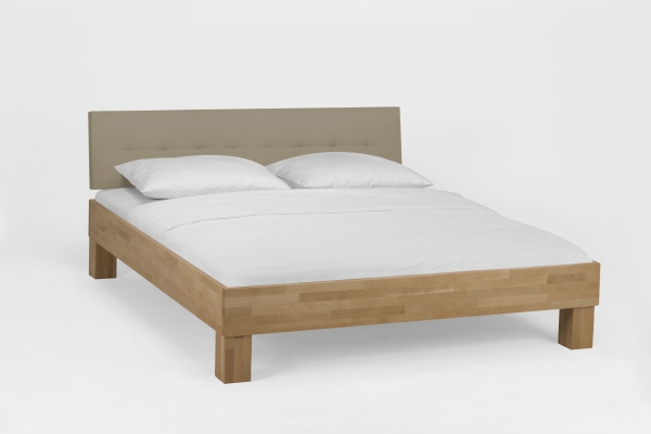 Massivholzbett Buche lackiert 90 x 200 cm Einzelbett Jugendbett