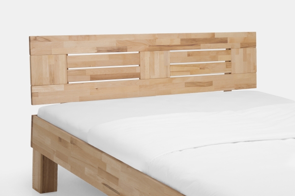 Massivholzbett Buche lackiert 200 x 200 cm Doppelbett Schlafzimmer