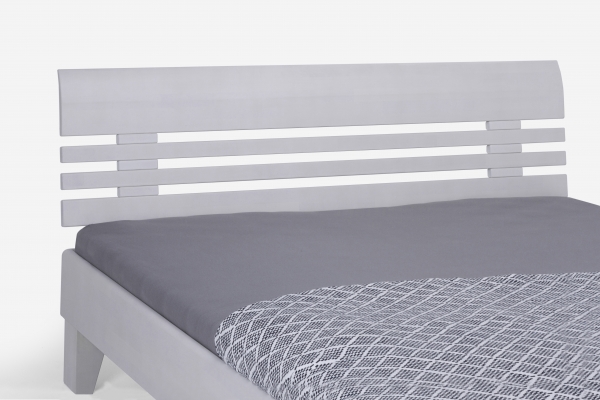 Massivholzbett Buche weiß lackiert 160 x 200 cm Doppelbett Schlafzimmer