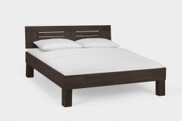 Massivholzbett Buche wenge lackiert 90 x 200 cm Einzelbett Jugendbett