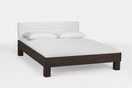 Massivholzbett Buche wenge lackiert 100 x 200 cm Einzelbett Jugendbett