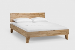 Massivholzbett Buche lackiert 180 x 200 cm Doppelbett Schlafzimmer