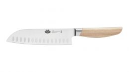 BALLARINI Pakka Holz Santokumesser 18cm mit Kullenschliff Küchenmesser Messer