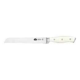 BALLARINI Savuto Brotmesser, 20 cm Wellenschliff Elfenbein-Weiß Robuste Klinge
