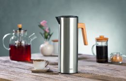 BEEM THERMAL JUG Isolierkanne - 1 L Edelstahl doppelwandiges Glaseinsatz