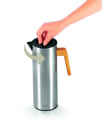 BEEM THERMAL JUG Isolierkanne - 1 L Edelstahl doppelwandiges Glaseinsatz