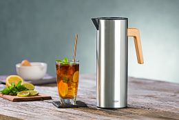 BEEM THERMAL JUG Isolierkanne - 1 L Edelstahl doppelwandiges Glaseinsatz